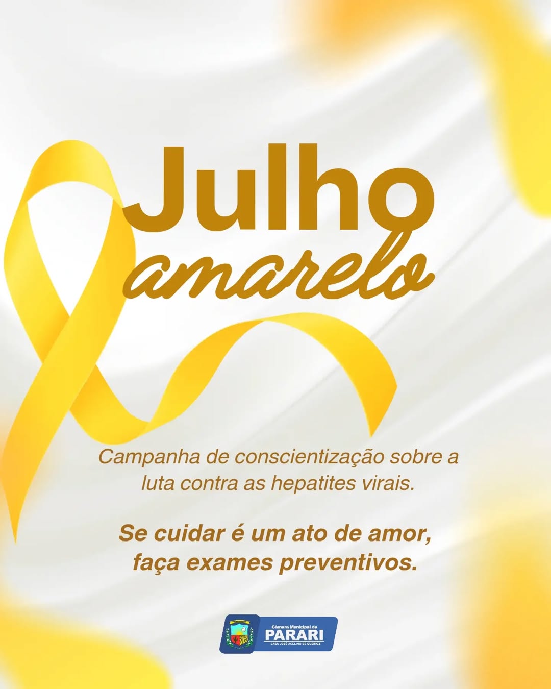 💛 Julho Amarelo | Mês de conscientização sobre as hepatites virais