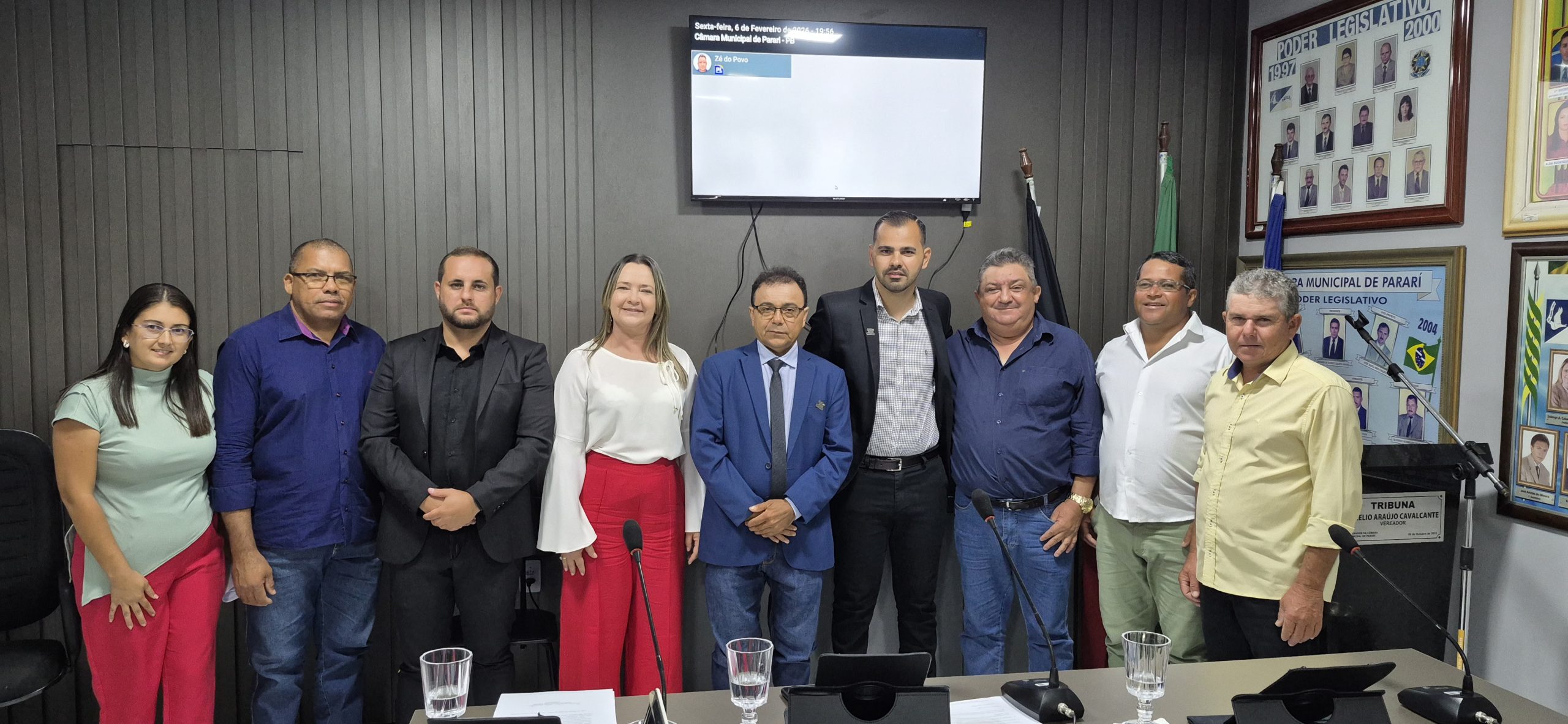 Câmara Municipal de Parari realiza primeira sessão ordinária de 2026 e aprova seis projetos