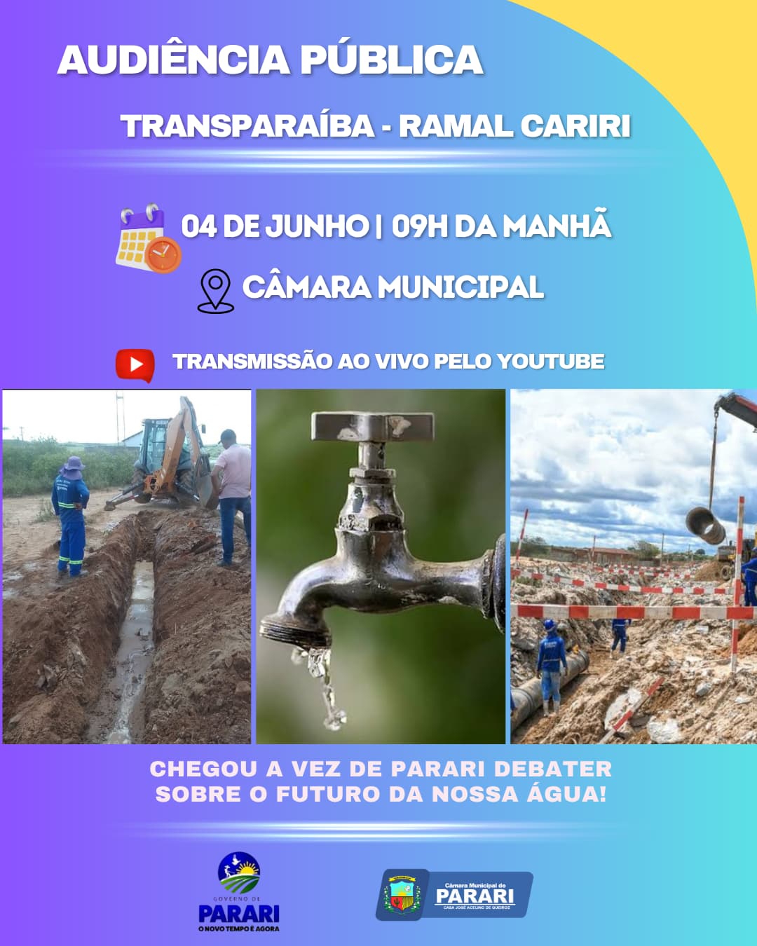 CONVITE A POPULAÇÃO!