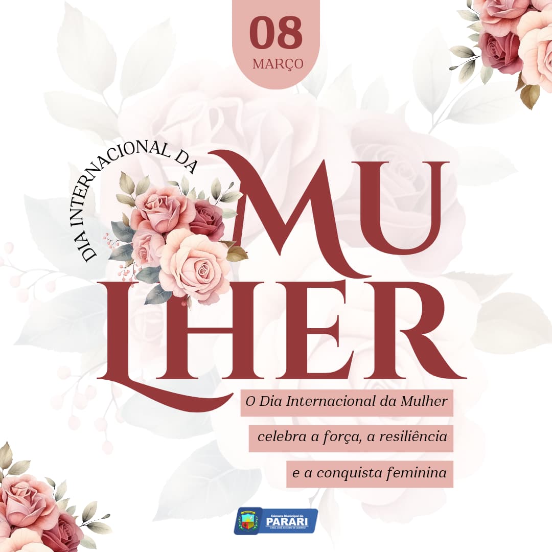 Feliz dia das mulheres!