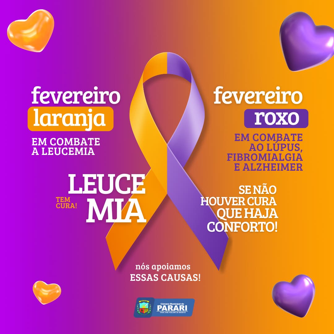 Fevereiro Roxo e Laranja!