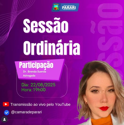 Palestra na Sessão Ordinária