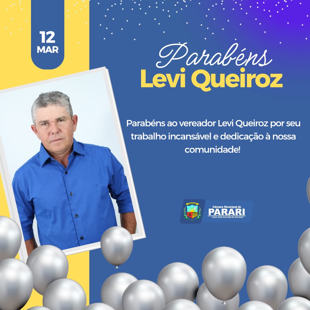 Parabéns Levi Queiroz!